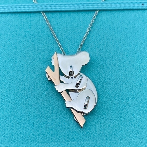 NEW Tiffany & Co. Save the Wild Koala Necklace Limited edition Rose gold 18k 925 - Picture 1 of 8